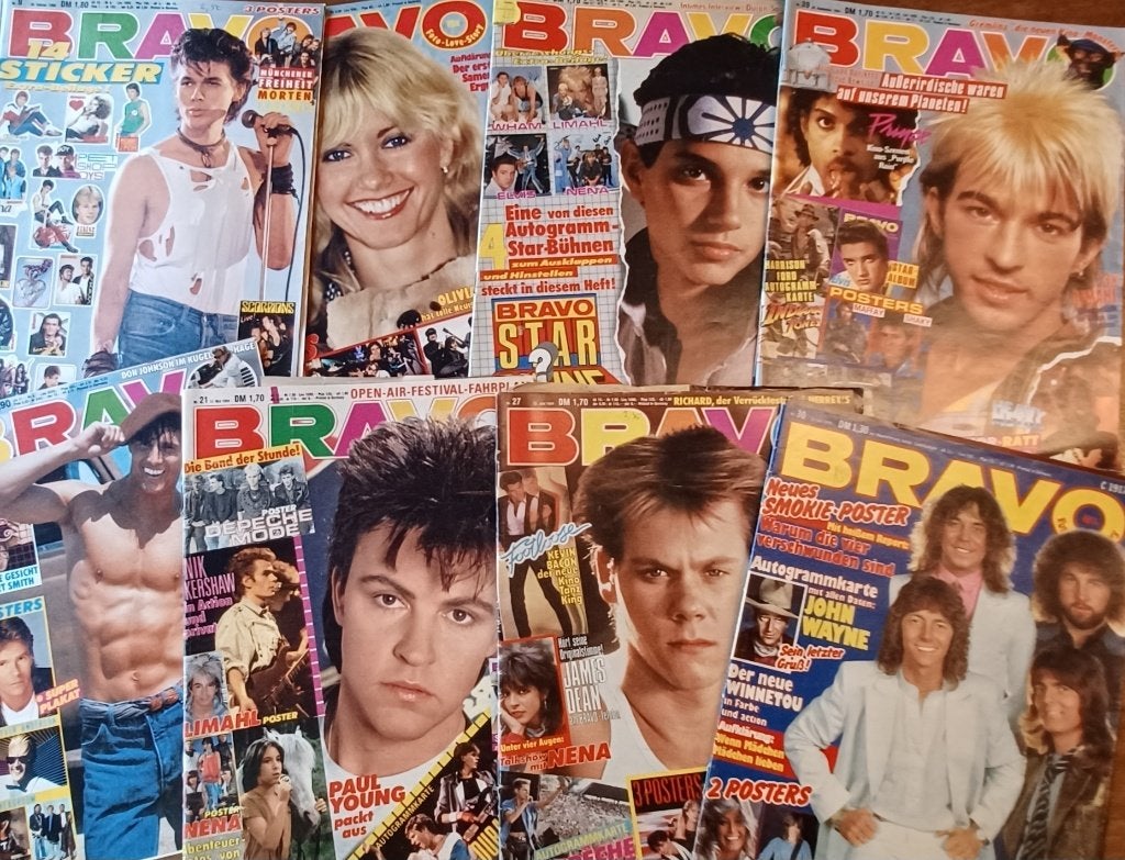21 x BRAVO uit de jaren '80/ niet compleet/nog veel posters, Ophalen of Verzenden, Tijdschrift