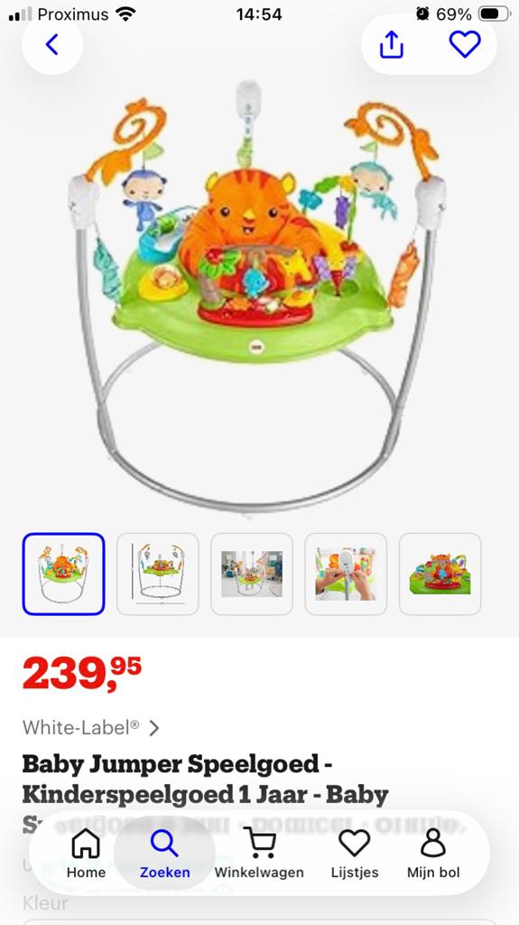 Baby jumper, Kinderen en Baby's, Ophalen, Zo goed als nieuw
