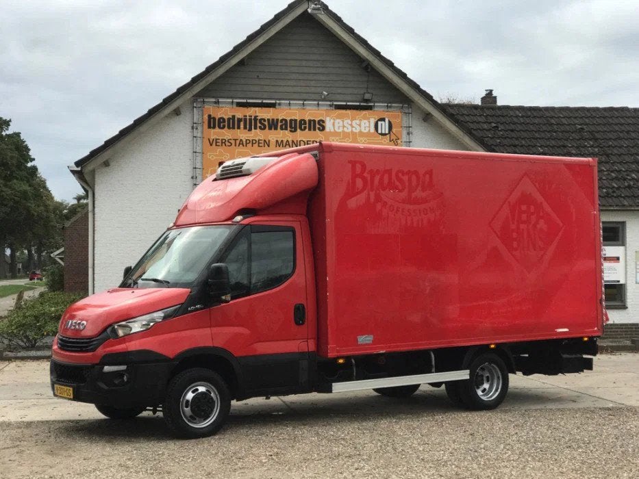 Iveco Daily 40C15 3.0 HPi Euro 6 Koelkoffer Laadklep N1, Rouge, Entreprise, Noir, 2 portes
