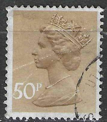 Grande-Bretagne 1977 - Yvert 821a - Reine Elisabeth II (ST), Timbres & Monnaies, Envoi, Affranchi