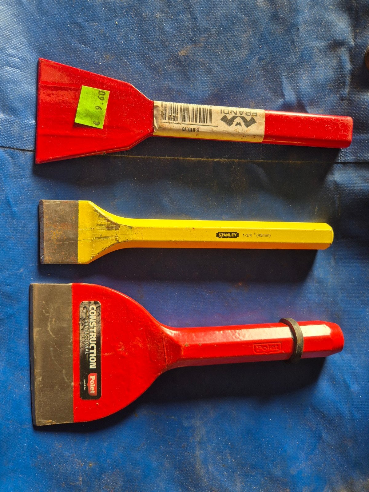 Différents types de ciseaux..., Enlèvement ou Envoi, Utilisé, Burin, Stanley