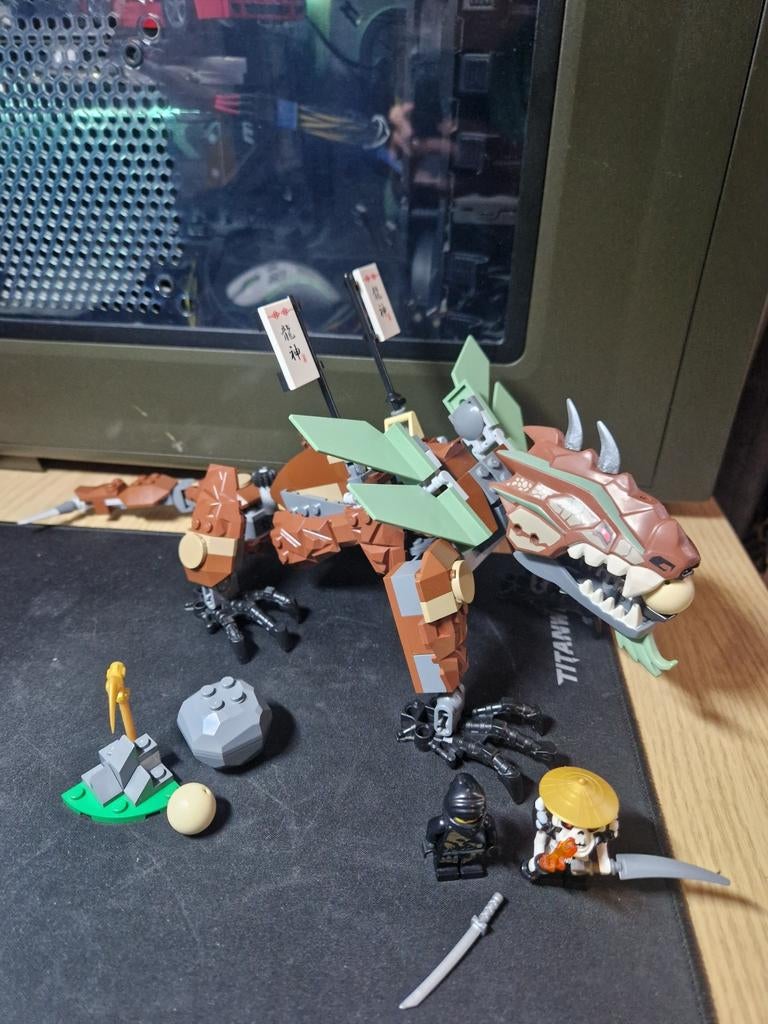 Lego Ninjago Earth Dragon Defense set 2509, Lego, Ophalen of Verzenden, Zo goed als nieuw, Compleet