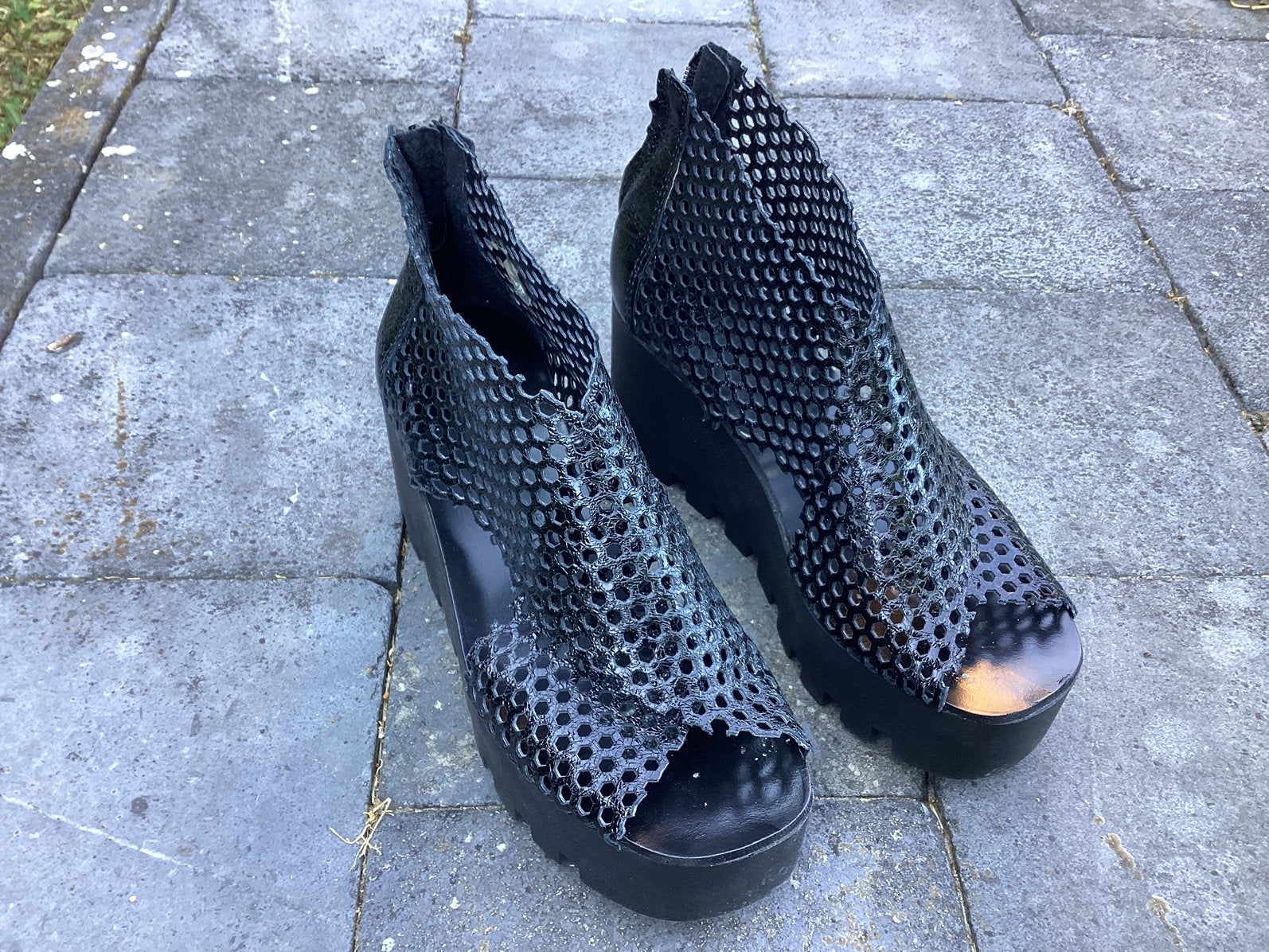 Sandales plate-forme noires Sweet Lemon, Vêtements | Femmes, Chaussures, Neuf, Enlèvement, Noir, Sandales et Mûles
