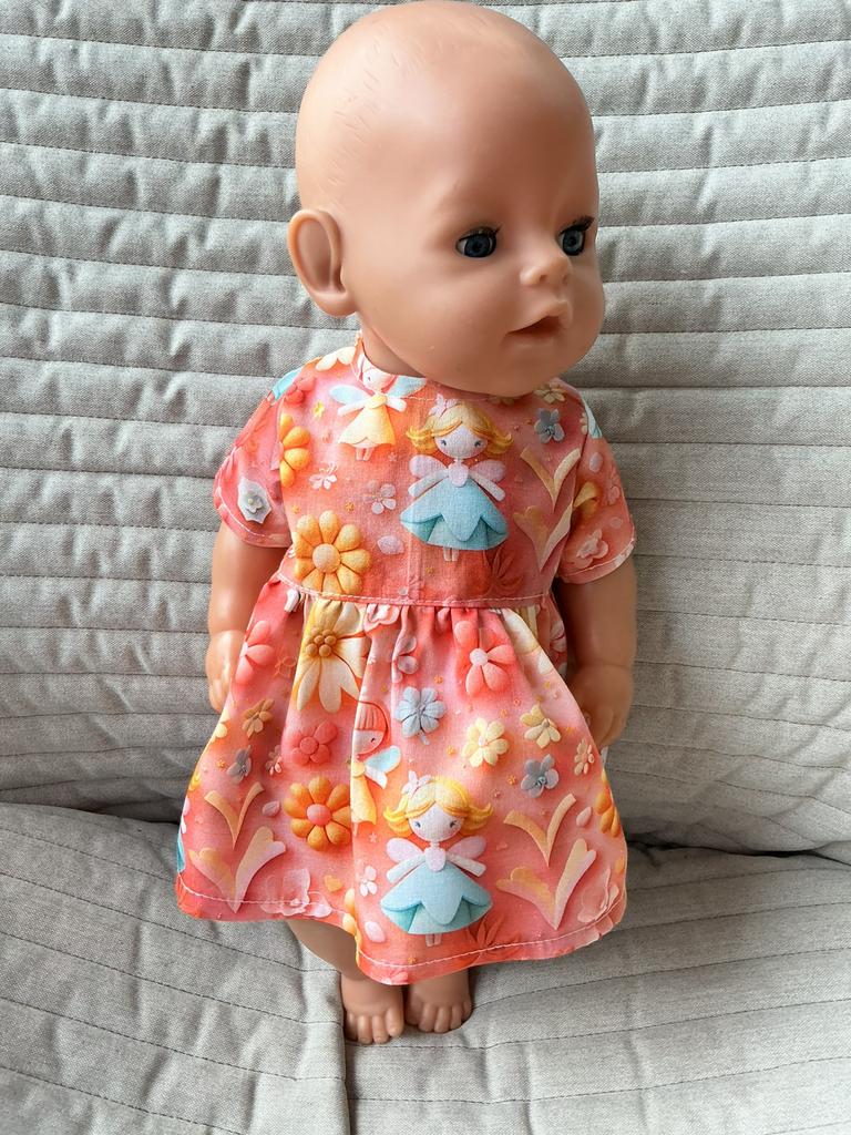 118. Babyborn: Nieuw jurkje met prinsessen, Ophalen of Verzenden, Nieuw, Babypop