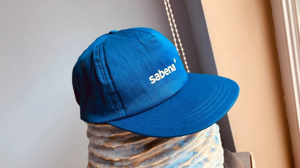 Casquette Sabena originale bleue blanc ajustable souple, Envoi, Neuf, Casquette