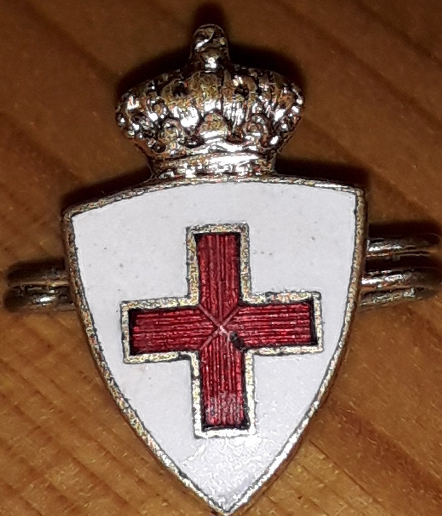 Medailles(4) pins Croix-Rouge 1900-1950, Collections, Enlèvement ou Envoi, Utilisé, Marque, Insigne ou Pin's