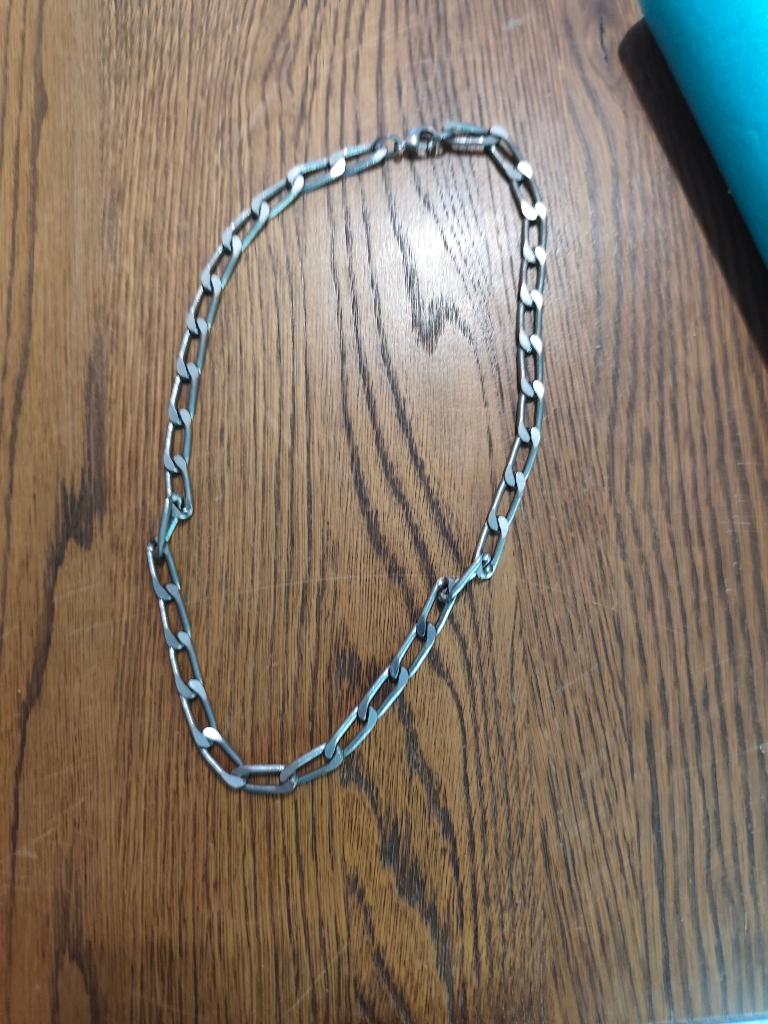 Zilveren Ketting, Handtassen en Accessoires, Kettingen, Ophalen, Gebruikt, Zilver, Overige materialen