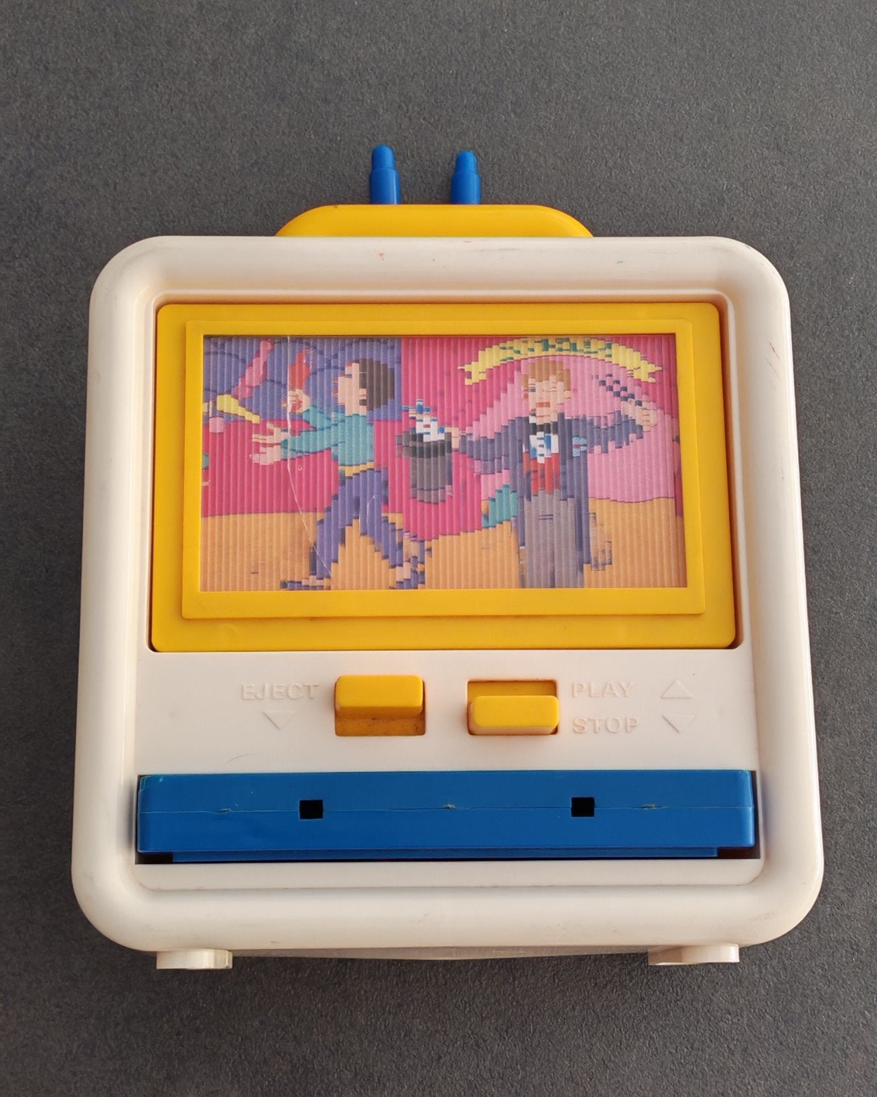 1986 Vintage Berchet Speelgoed TV / Cassettespeler-koffertje, Ophalen of Verzenden