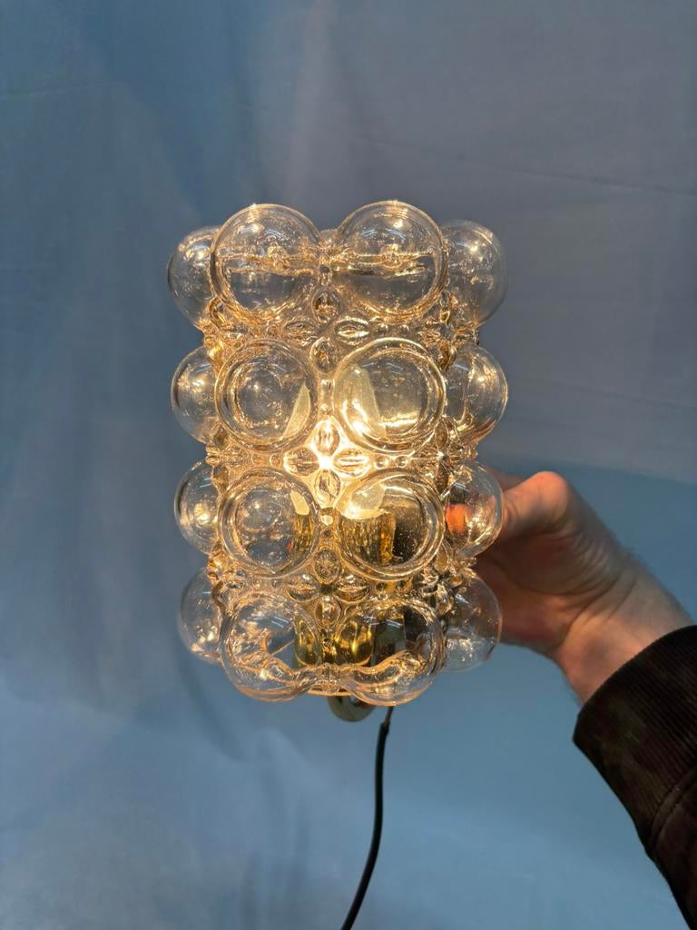 Vintage Helena Tynell wandlamp, designer bubbel lamp 1960, Ophalen of Verzenden, Gebruikt
