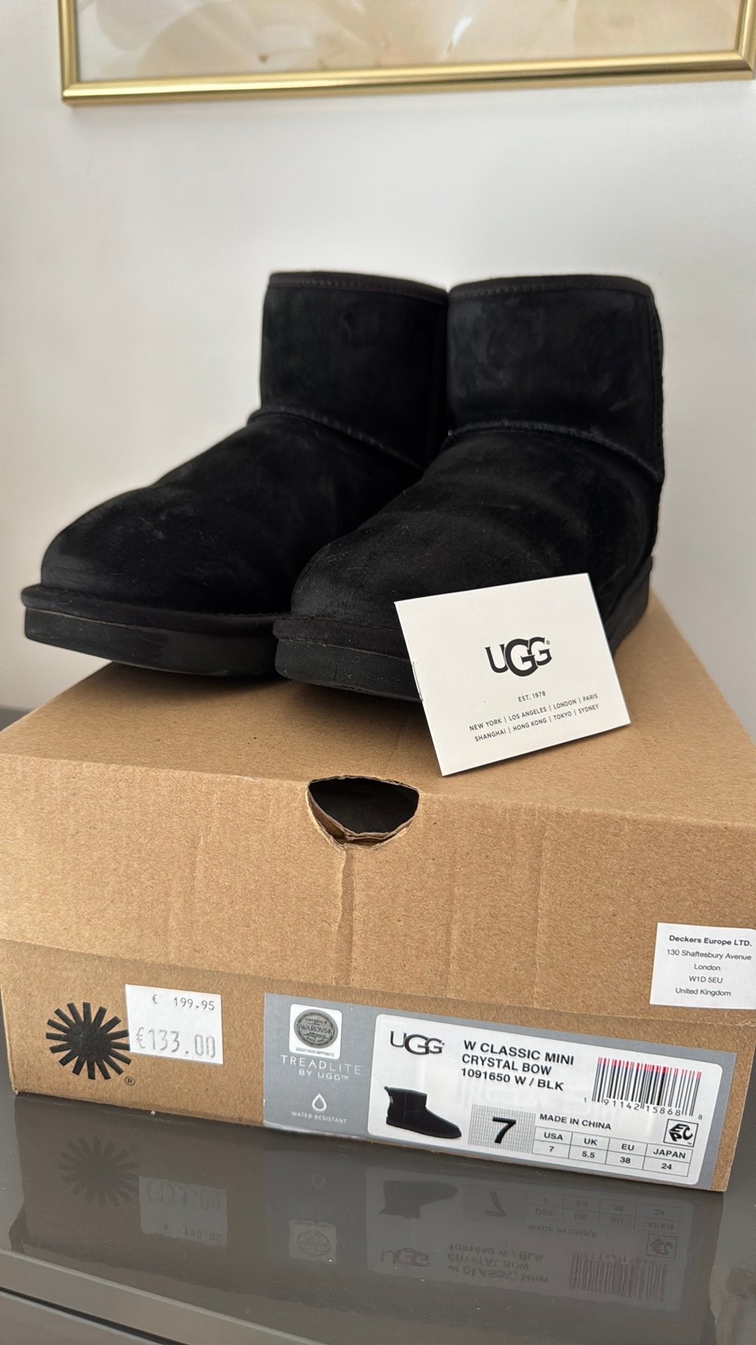 UGG noires, Vêtements | Femmes, Chaussures, Enlèvement, Boots et Botinnes, Porté, Noir