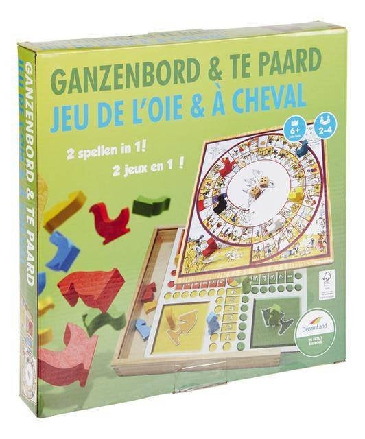jeu de l'oie et a cheval bilingue tres bon etat complet, Enfants & Bébés, Jouets | Jouets en bois, Enlèvement ou Envoi, Comme neuf