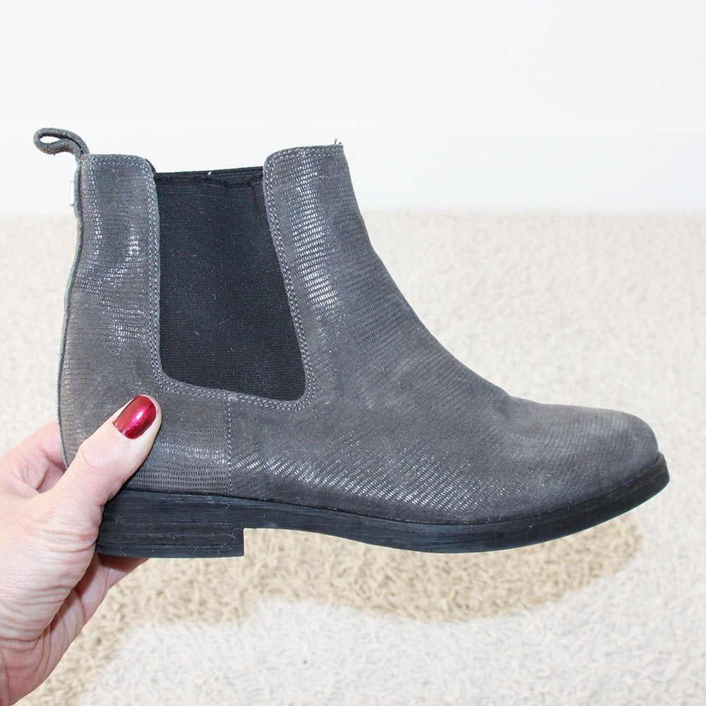 Belles bottines en cuir Via Vai - s26 (taille 38) €85, -, Via Vai, Gris, Enlèvement ou Envoi, Comme neuf