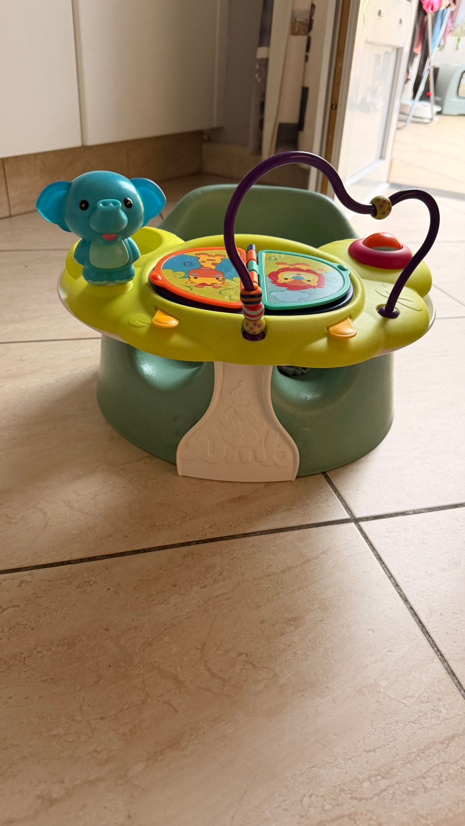 Bumbo groen, Kinderen en Baby's, Ophalen of Verzenden, Gebruikt, Speelgoedset
