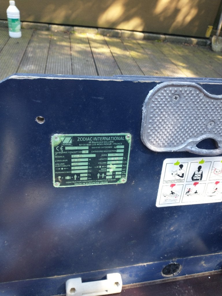 Rubberboot Zodiac Catdet, Watersport en Boten, Ophalen, Gebruikt, Overige brandstoffen, Zodiac