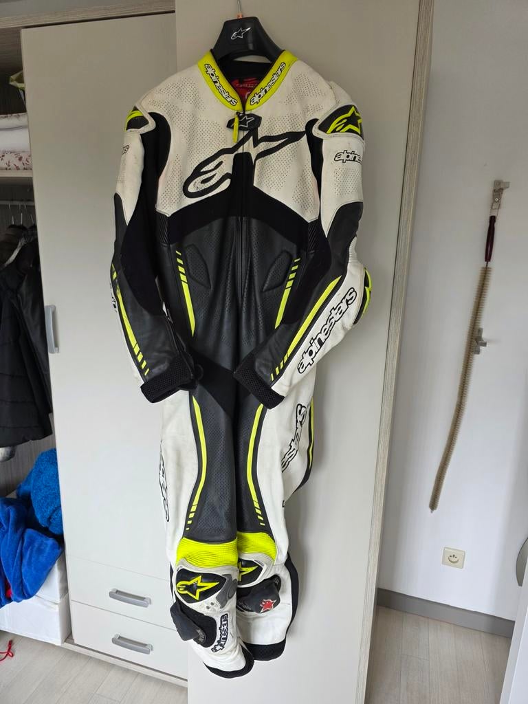 Alpinestars leren motorpak maat 52, Motoren, Ophalen