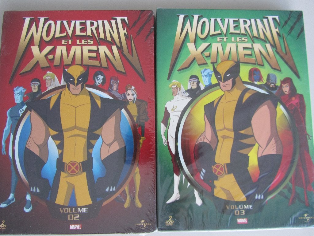 2 DVDBOXEN WOLVERINE ET LES X-MEN (volume 02-03), Cd's en Dvd's, Tekenfilm, Frans, Amerikaans, Ophalen of Verzenden