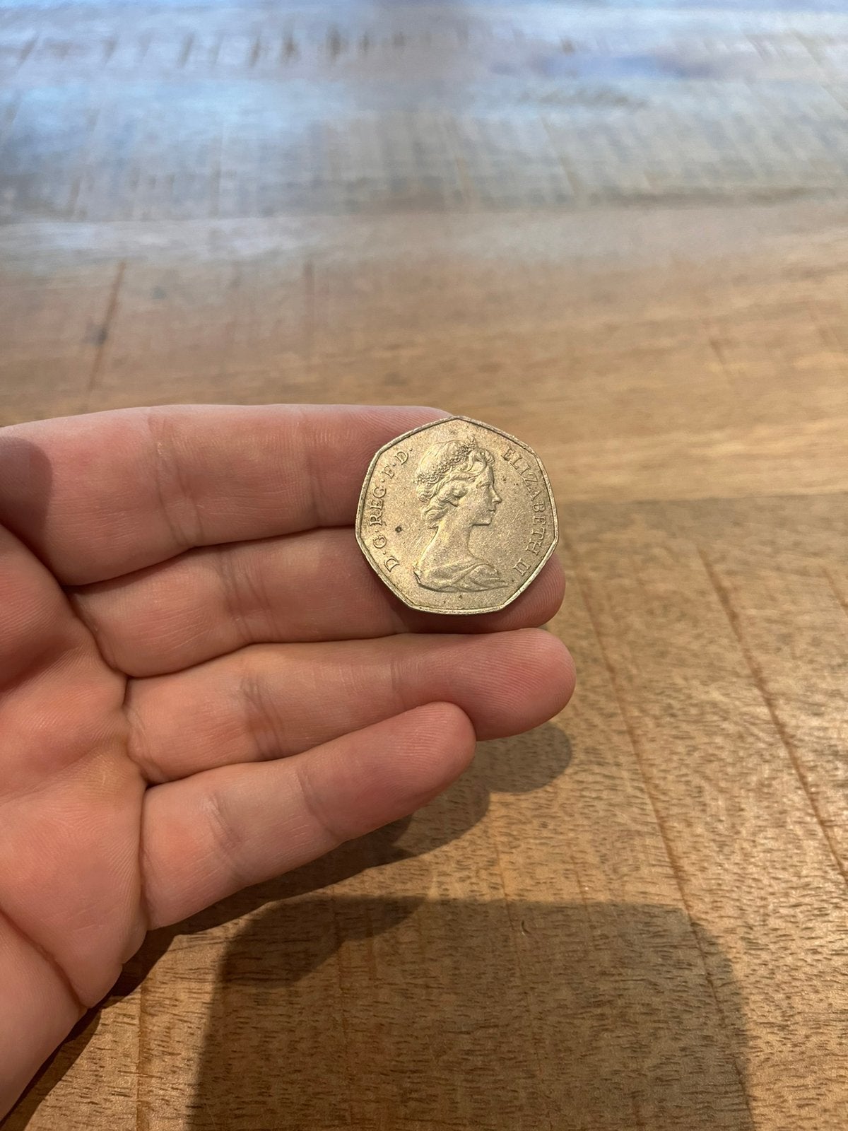Royaume -uni 50 pence 1973 AU-55, Enlèvement ou Envoi, Monnaies et Billets de banque