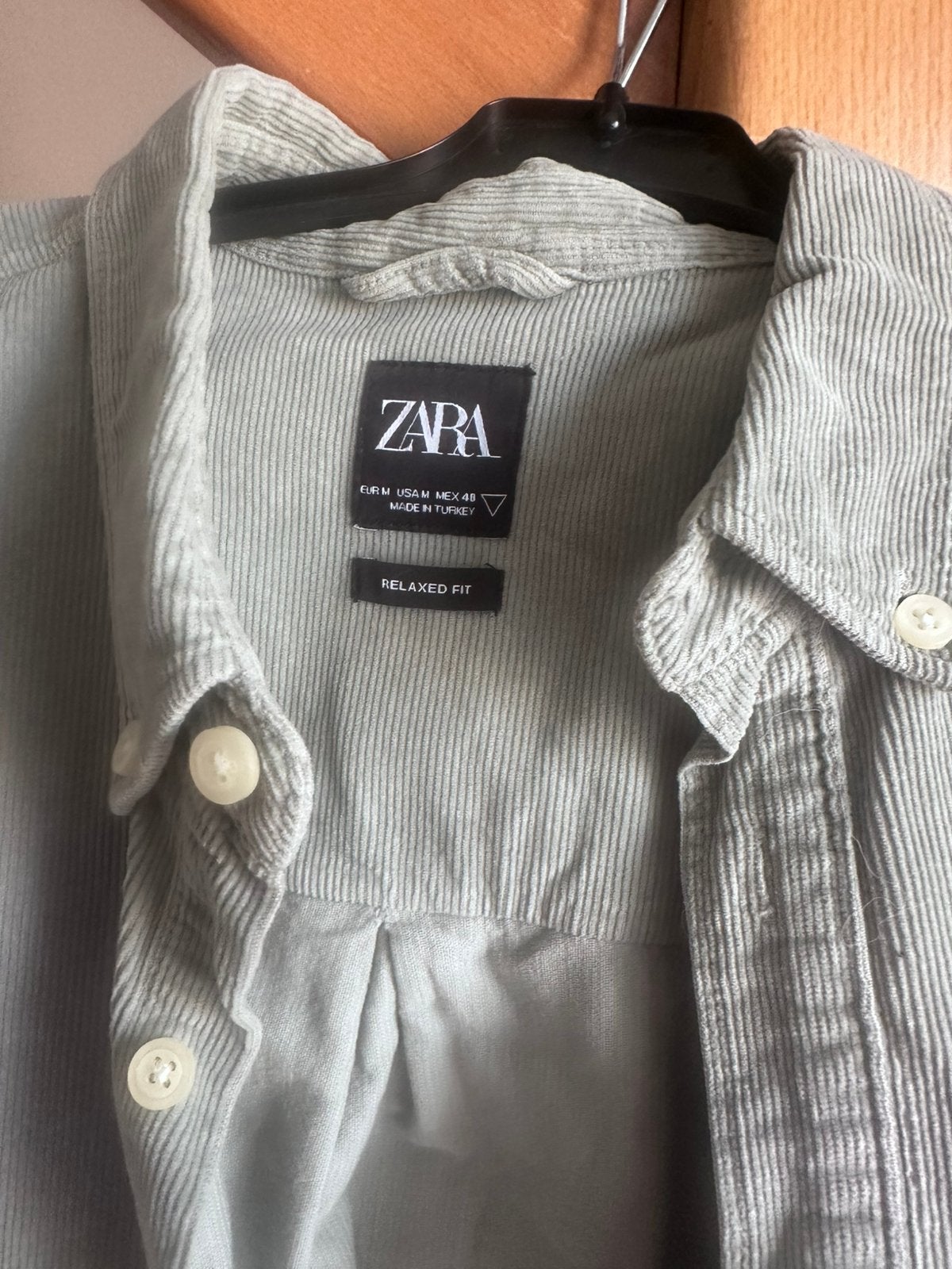 Licht groen hemd Zara maat M, Ophalen, Gedragen, Groen