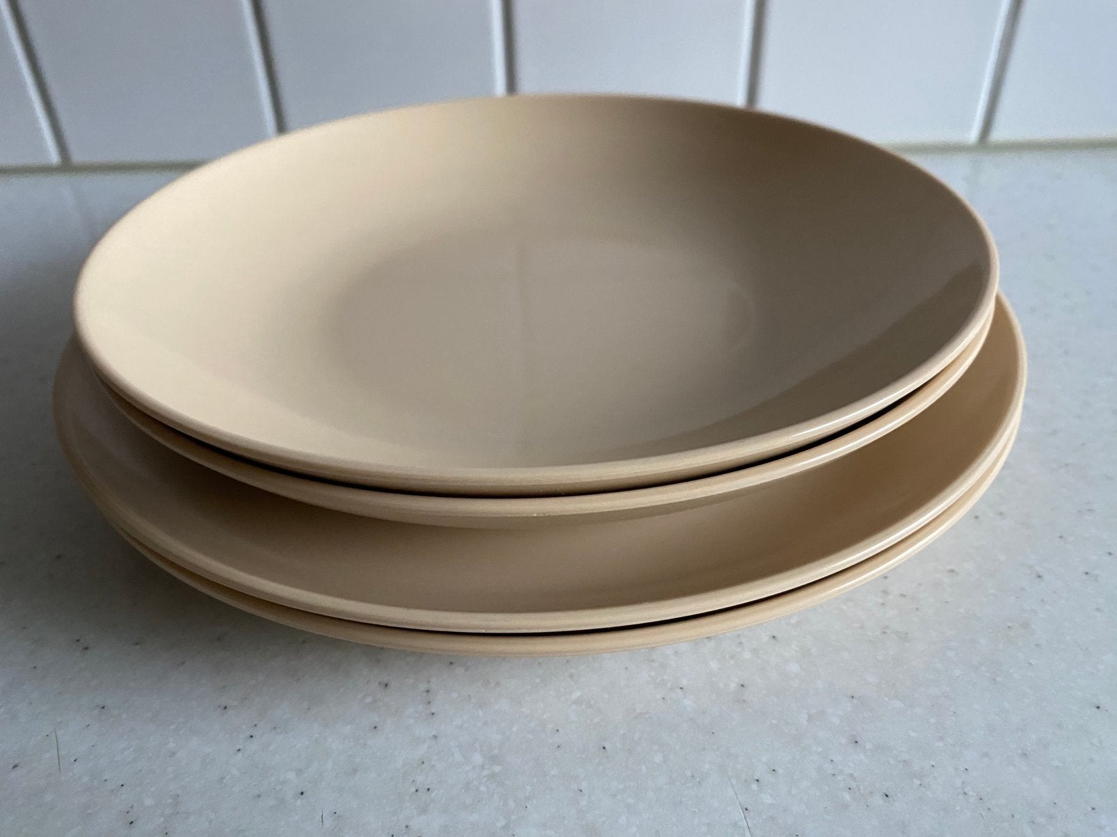 Curver melamine retro bordenset, Ophalen of Verzenden, Zo goed als nieuw