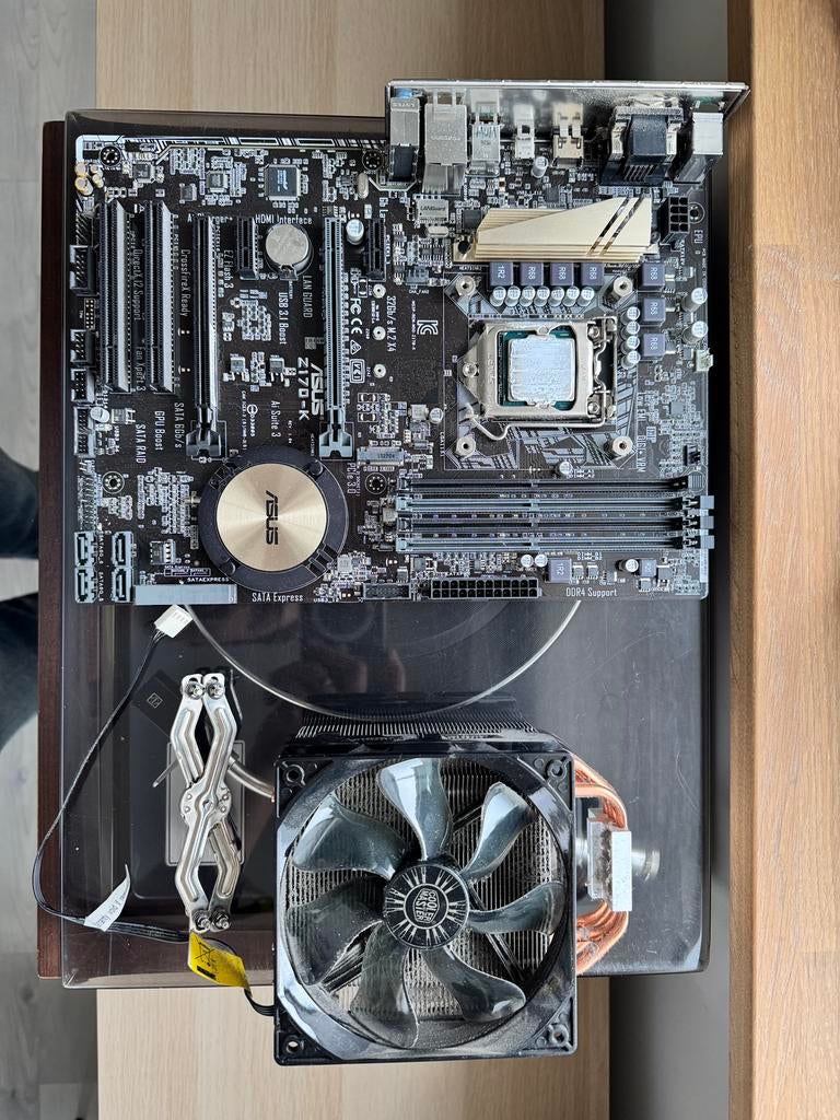 Asus Z170-K, Cooler Master & Intel Core i7 6700K, Ophalen, Zo goed als nieuw, Intel