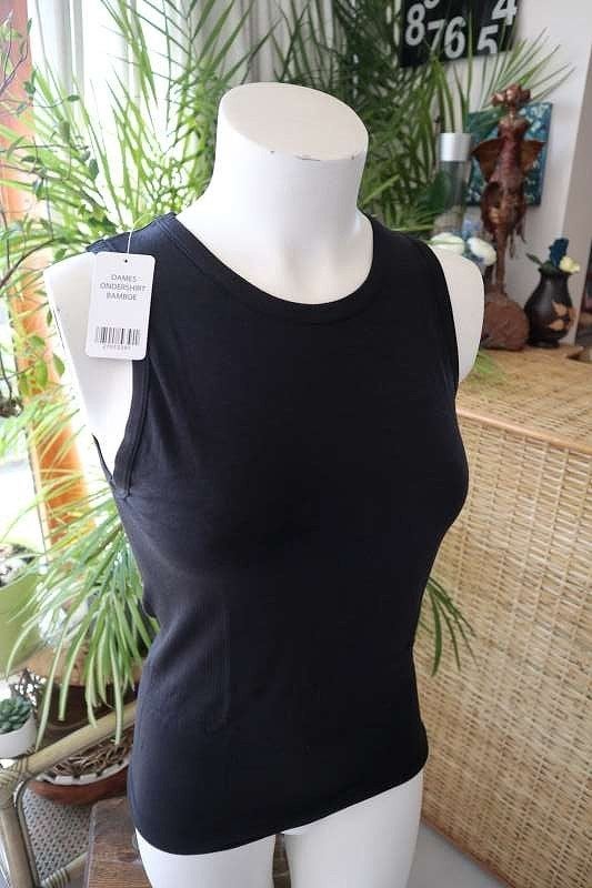 zacht & comfortabel zwart bamboe top, Enlèvement ou Envoi, Taille 36 (S), Bamboe, Noir