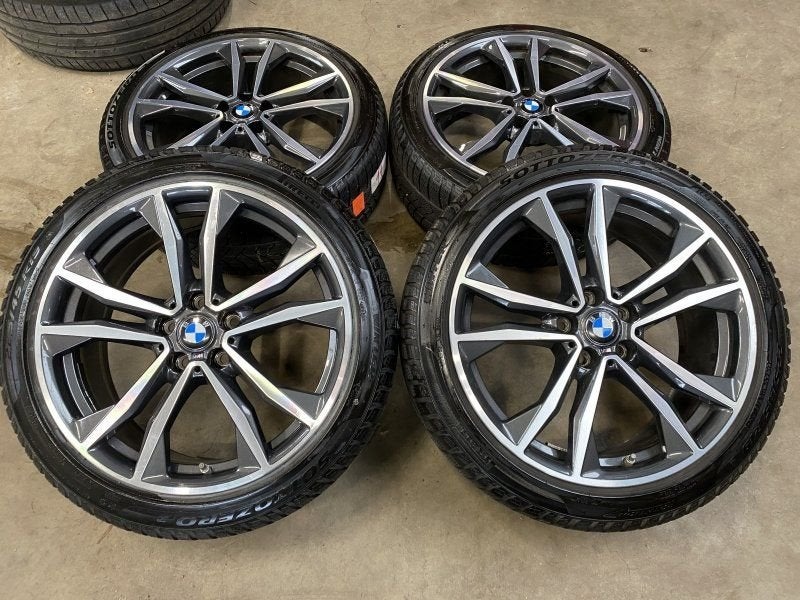 19 inch originele M velgen + winterbanden BMW X1 F48 X2 F39, Pneus et Jantes, Pneus hiver, -, 19 pouces
