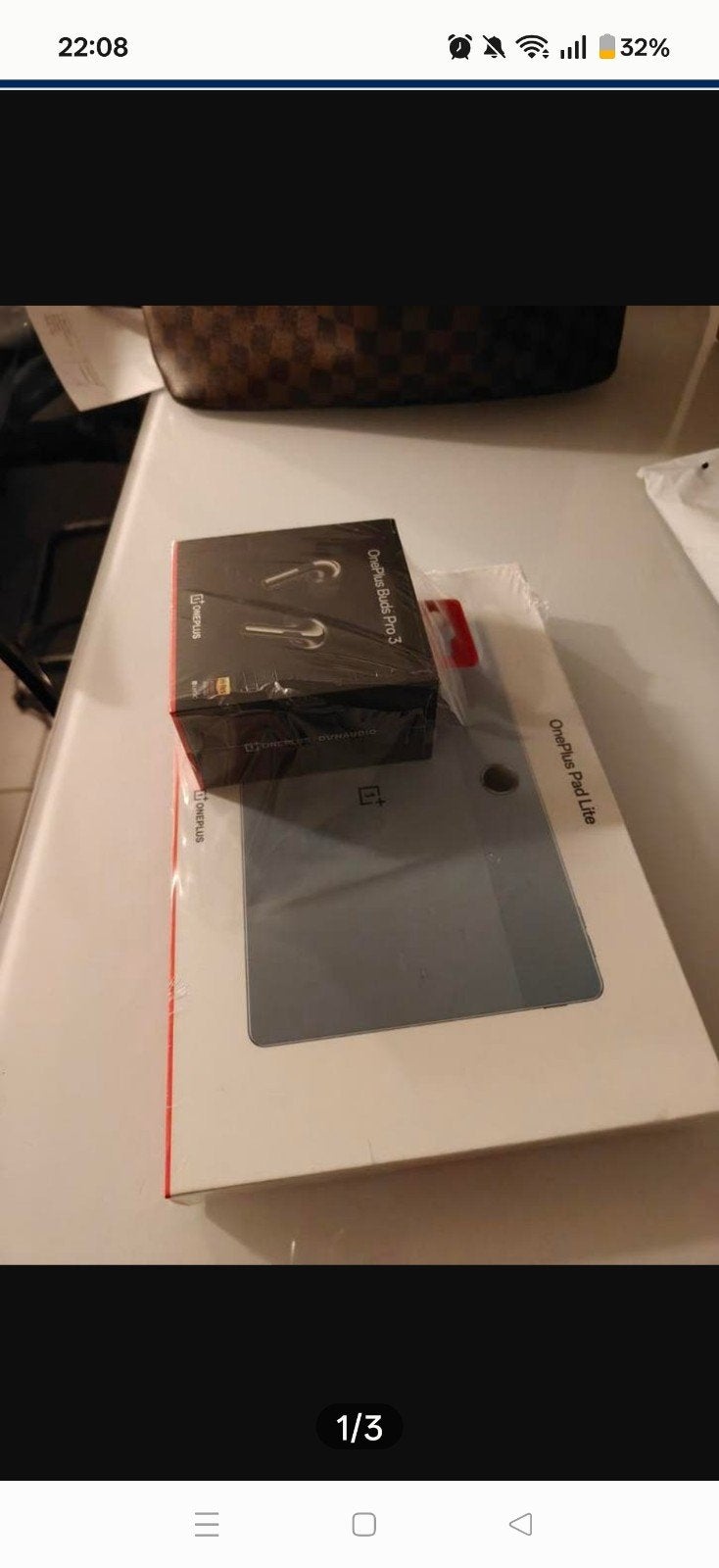 tablette et écouteurs oneplus, Enlèvement