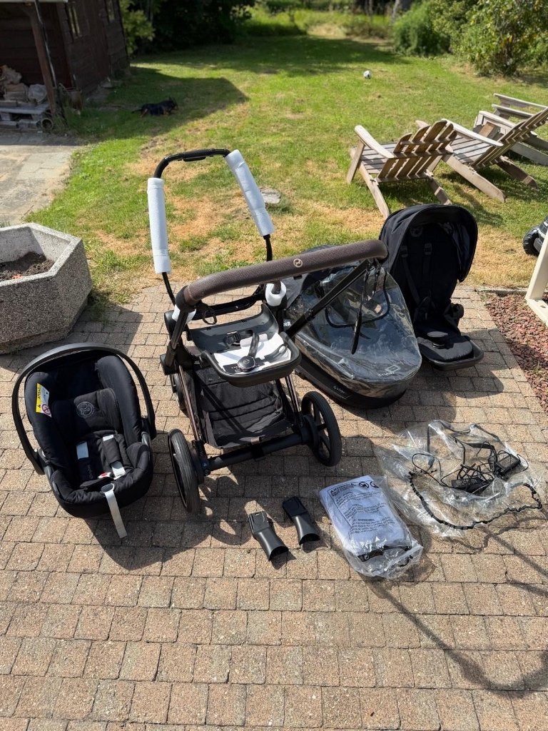 Cybex e-Priam, Zo goed als nieuw, Verstelbare duwstang, Ophalen, Kinderwagen
