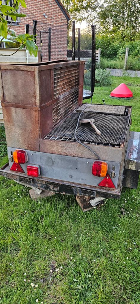 Remorque barbecue ARTISANALE., Autos : Divers, Remorques, Enlèvement