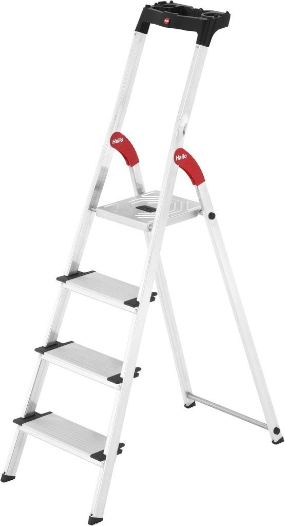 Hailo XXL ComfortLine Huishoudtrap | 4 Treden XXL | Nieuw, Ophalen, Trap, Nieuw, Opvouwbaar of Inschuifbaar