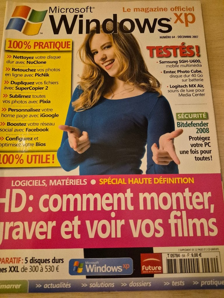 magazine officiel Windows xp 64, Collections, Revues, Journaux & Coupures, Enlèvement ou Envoi, 1980 à nos jours, Journal ou Magazine