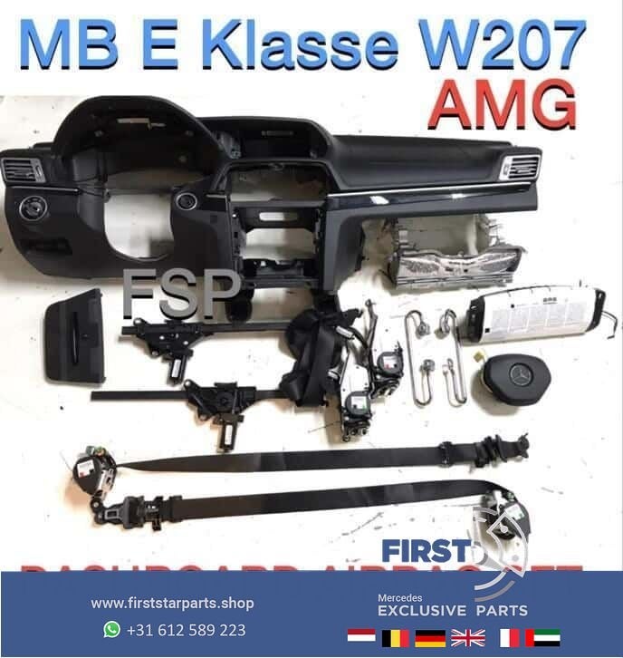 W207 Facelift AMG dashboard airbag set MB E Klasse leer W212, Gebruikt, -, Ophalen of Verzenden, -