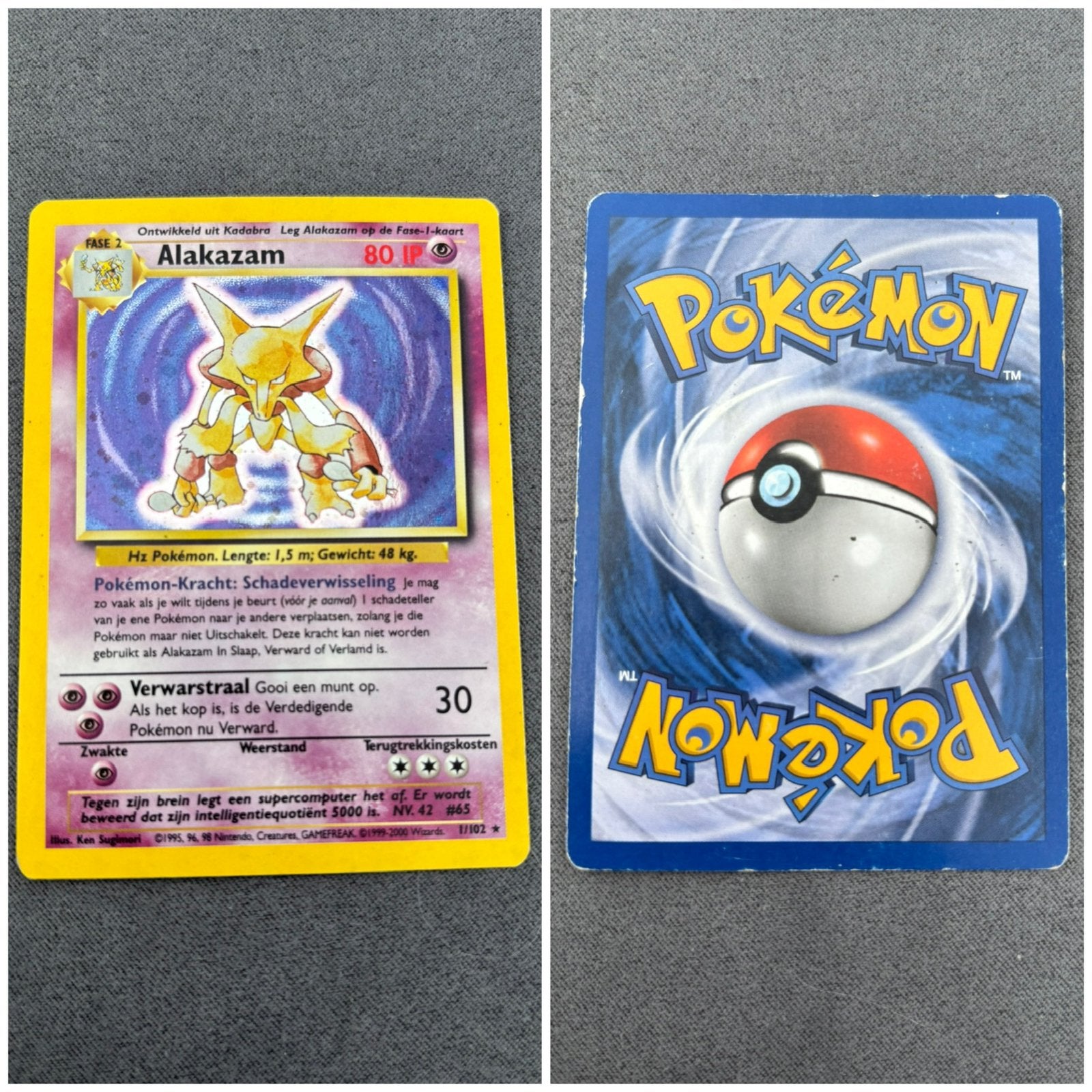 Pokemon Alakazam 1/102, Ophalen of Verzenden, Zo goed als nieuw