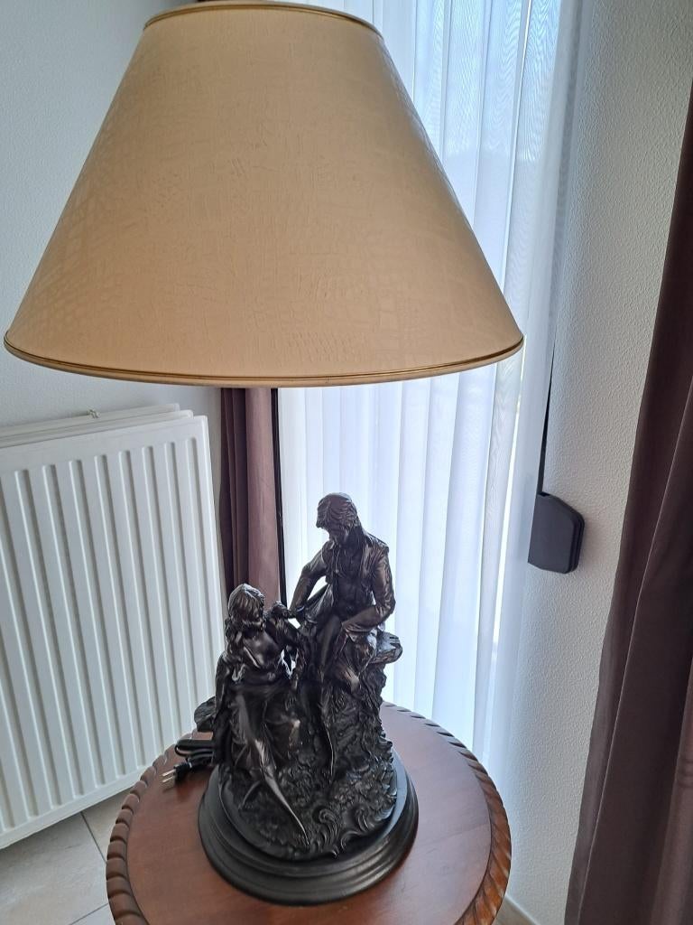 Antieke Lampedere, Huis en Inrichting, Woonaccessoires | Overige, Zo goed als nieuw, Overige materialen, Zwart, Klassiek, Ophalen