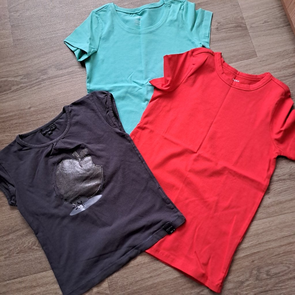 T-shirts et manches longues, tailles 134-140, Enfants & Bébés, Enlèvement ou Envoi, Comme neuf, Fille, Chemise ou À manches longues