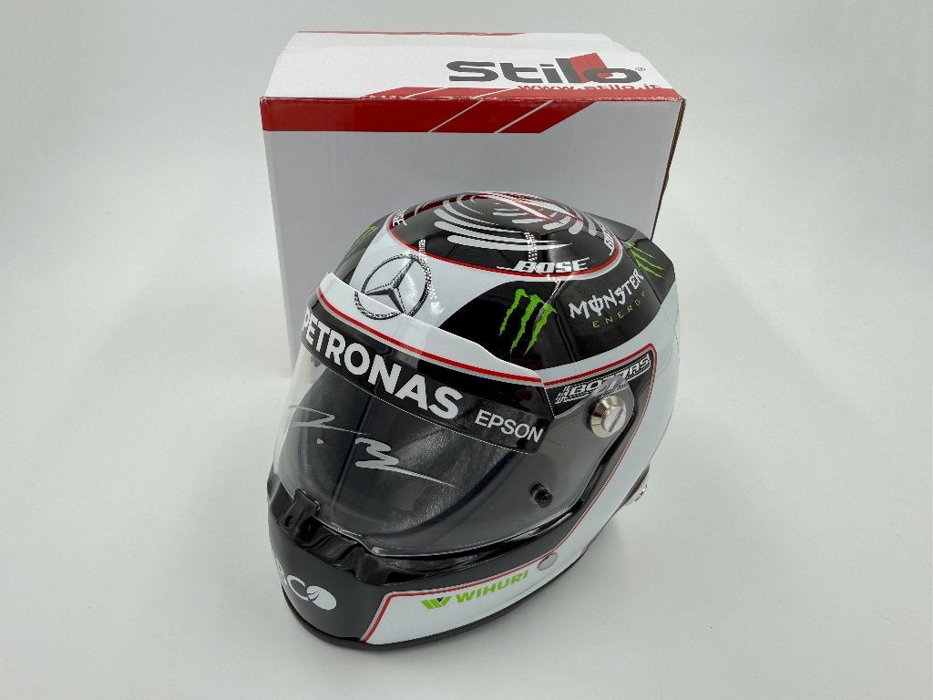 1/2 casque helmet F1 Bottas 2017 (Mercedes) signed, Ophalen of Verzenden
