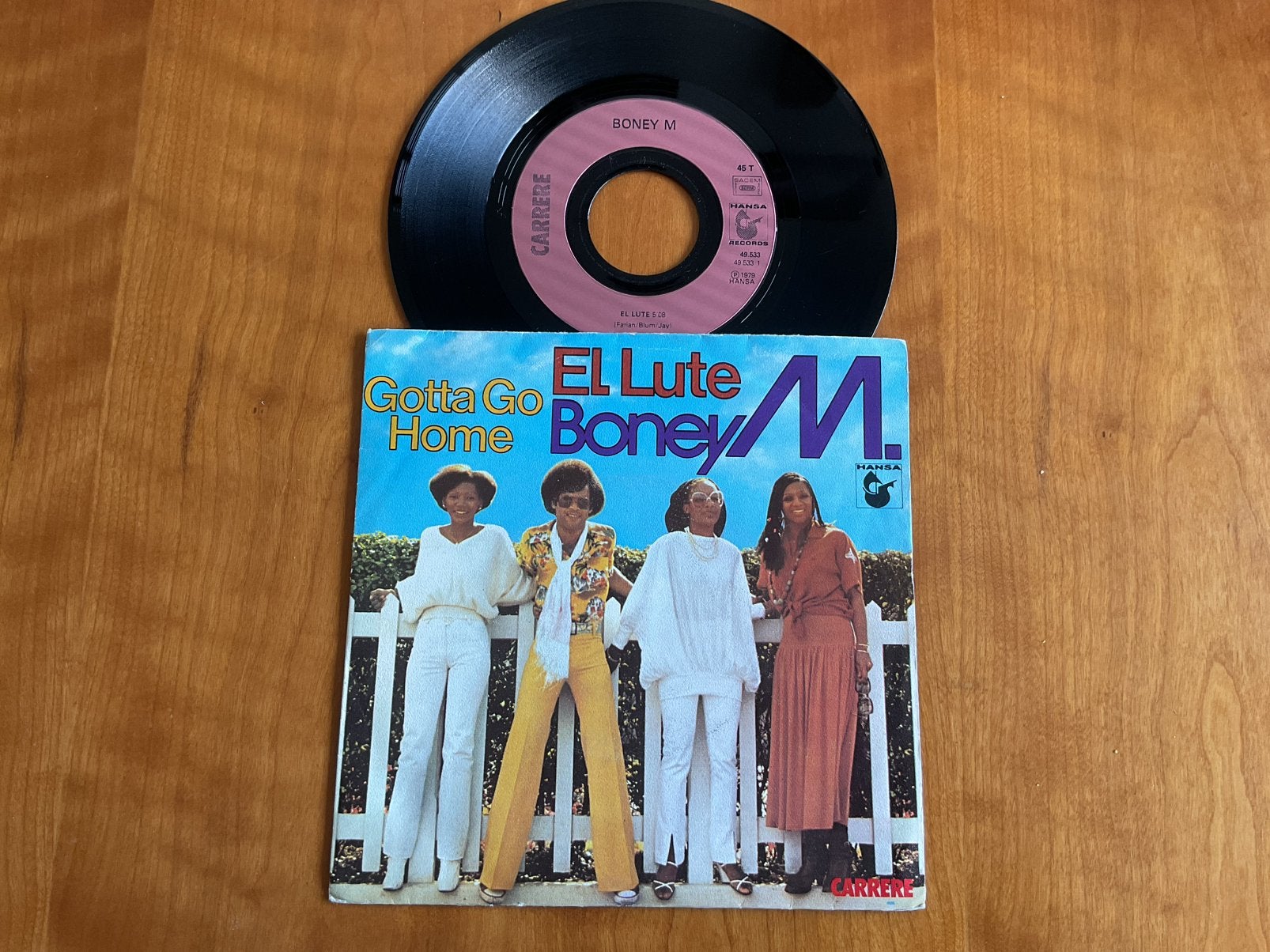 Boney M. - El Lute / Gotta Go Home., Ophalen of Verzenden, Gebruikt