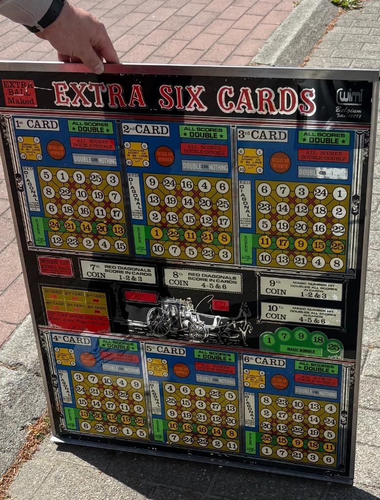 Arcade glas bingo, Enlèvement, Utilisé