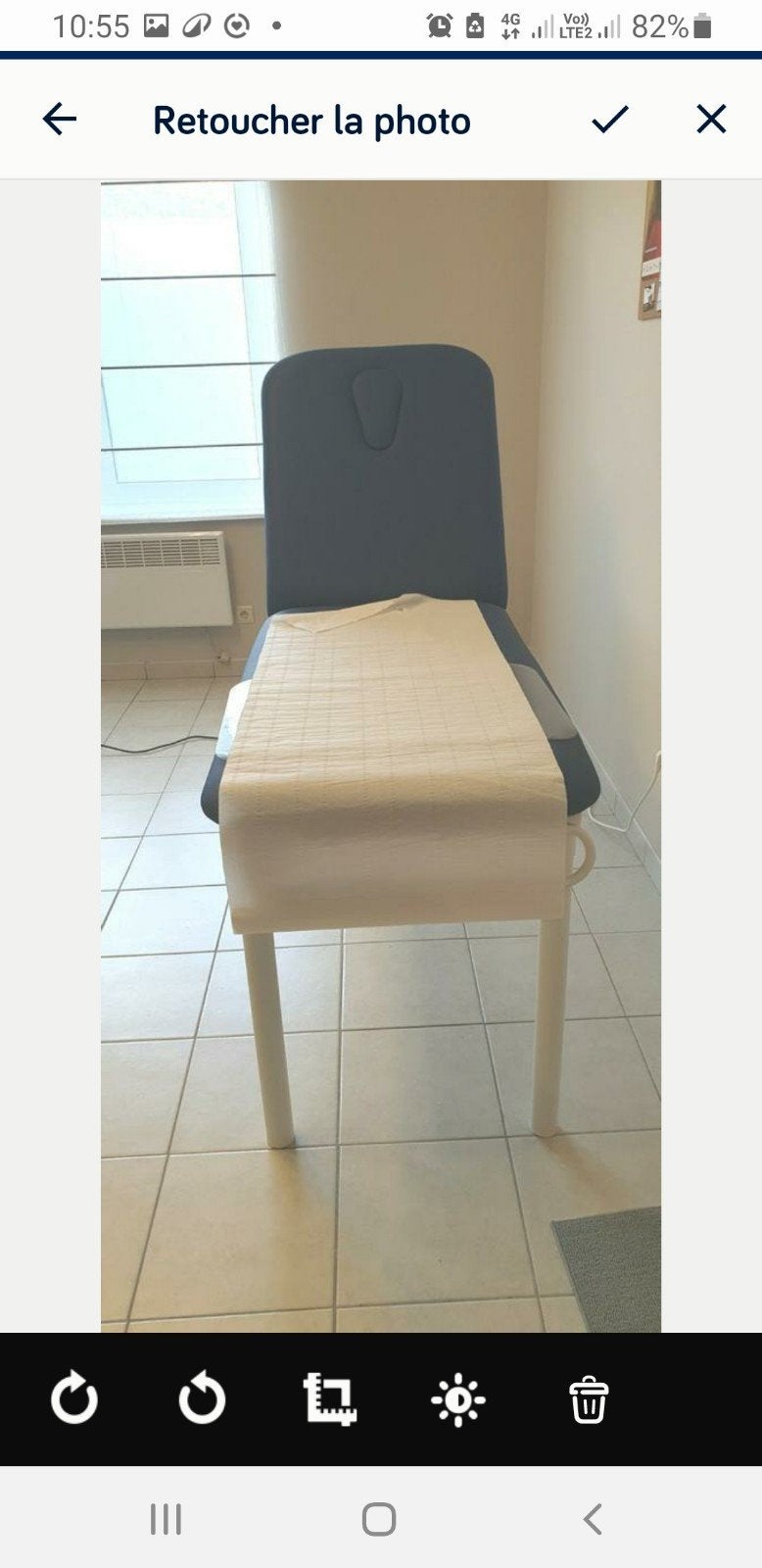Table d'examen médical, Enlèvement ou Envoi