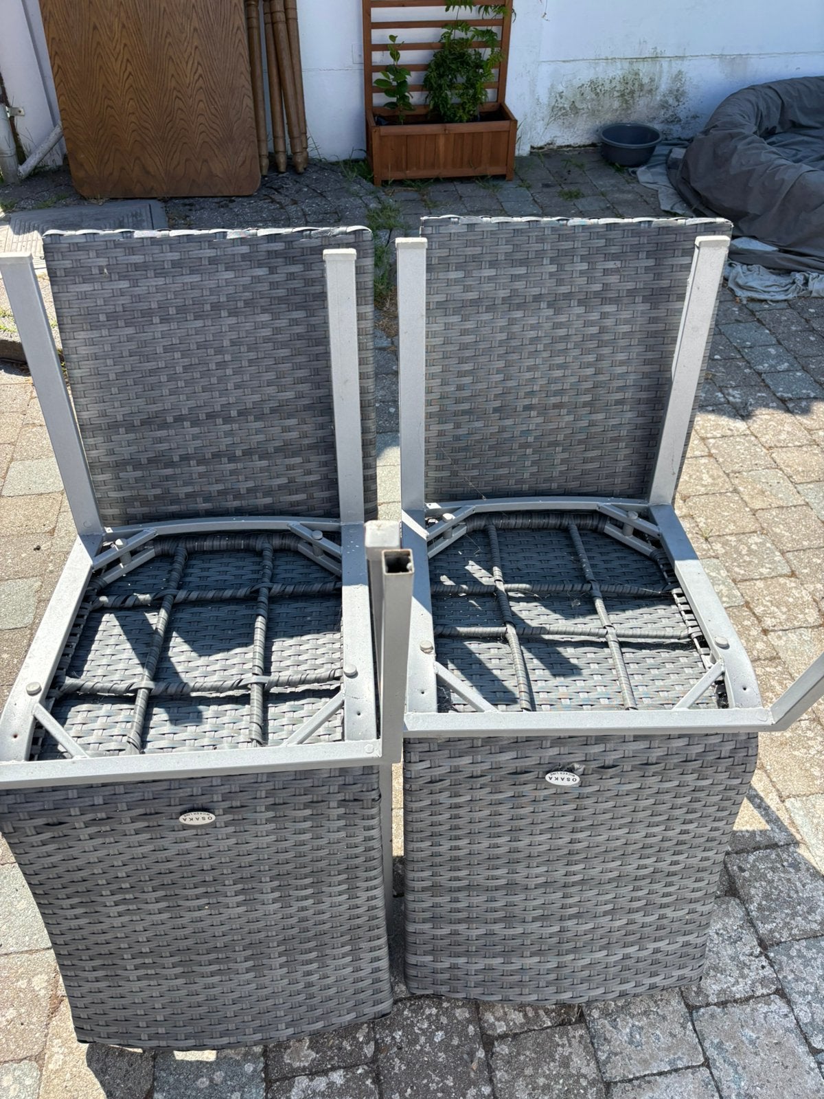 4 chaises de jardin OSAKA, Jardin & Terrasse, Accessoires mobilier de jardin, Enlèvement, Comme neuf