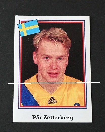 SL Italy / WK USA 94 / Zweden Par Zetterberg, Verzamelen, Sportartikelen en Voetbal, Ophalen of Verzenden, Zo goed als nieuw, Poster, Plaatje of Sticker