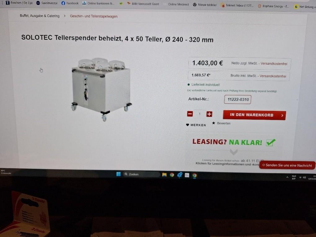 Bordenwarmer als nieuw, Ophalen, Overige typen, Overige materialen, Overige merken