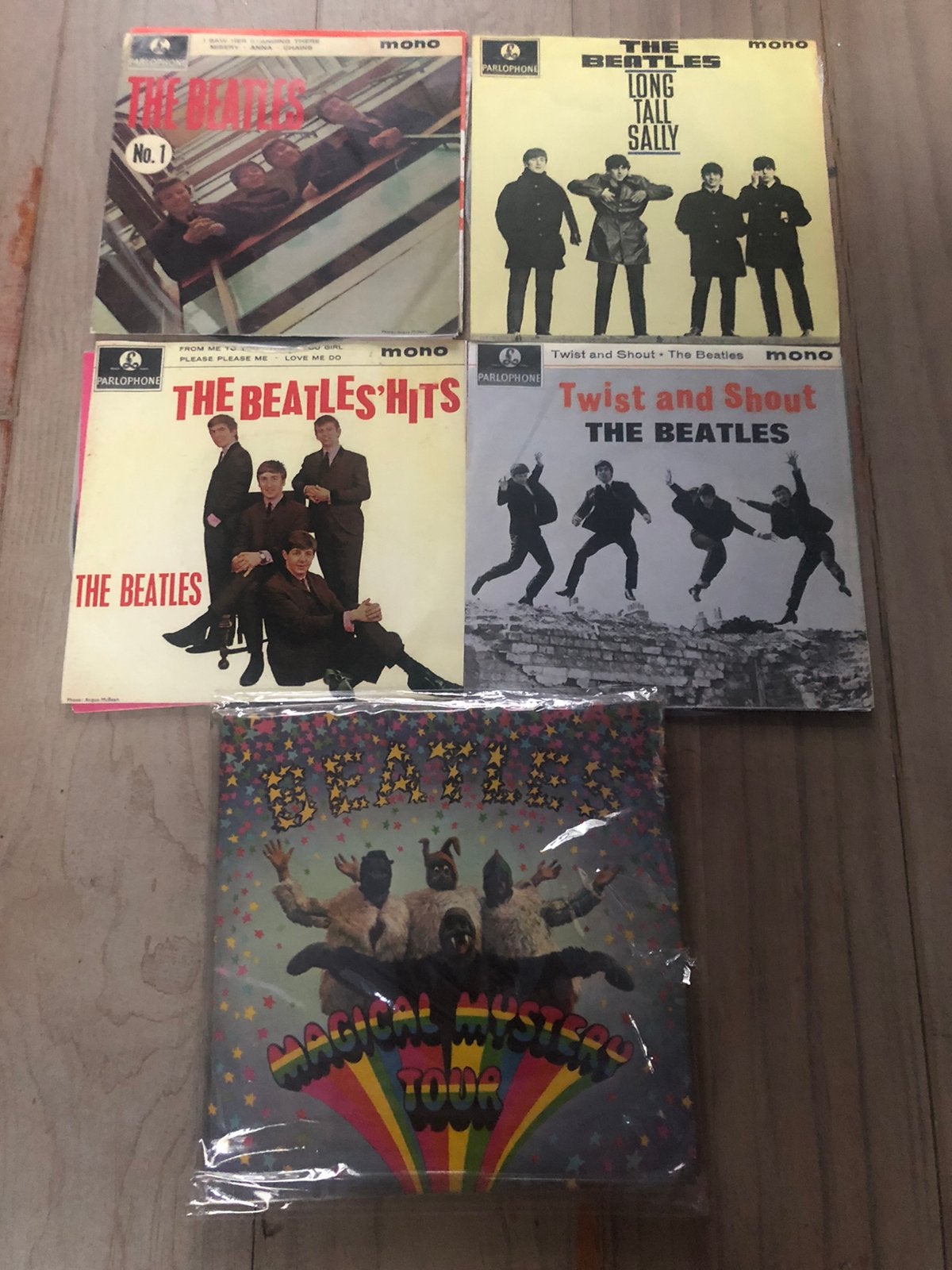 Vinyl: The Beatles5x EP.'s-UK, Cd's en Dvd's, Limited edition, Ophalen of Verzenden, Zo goed als nieuw, EP
