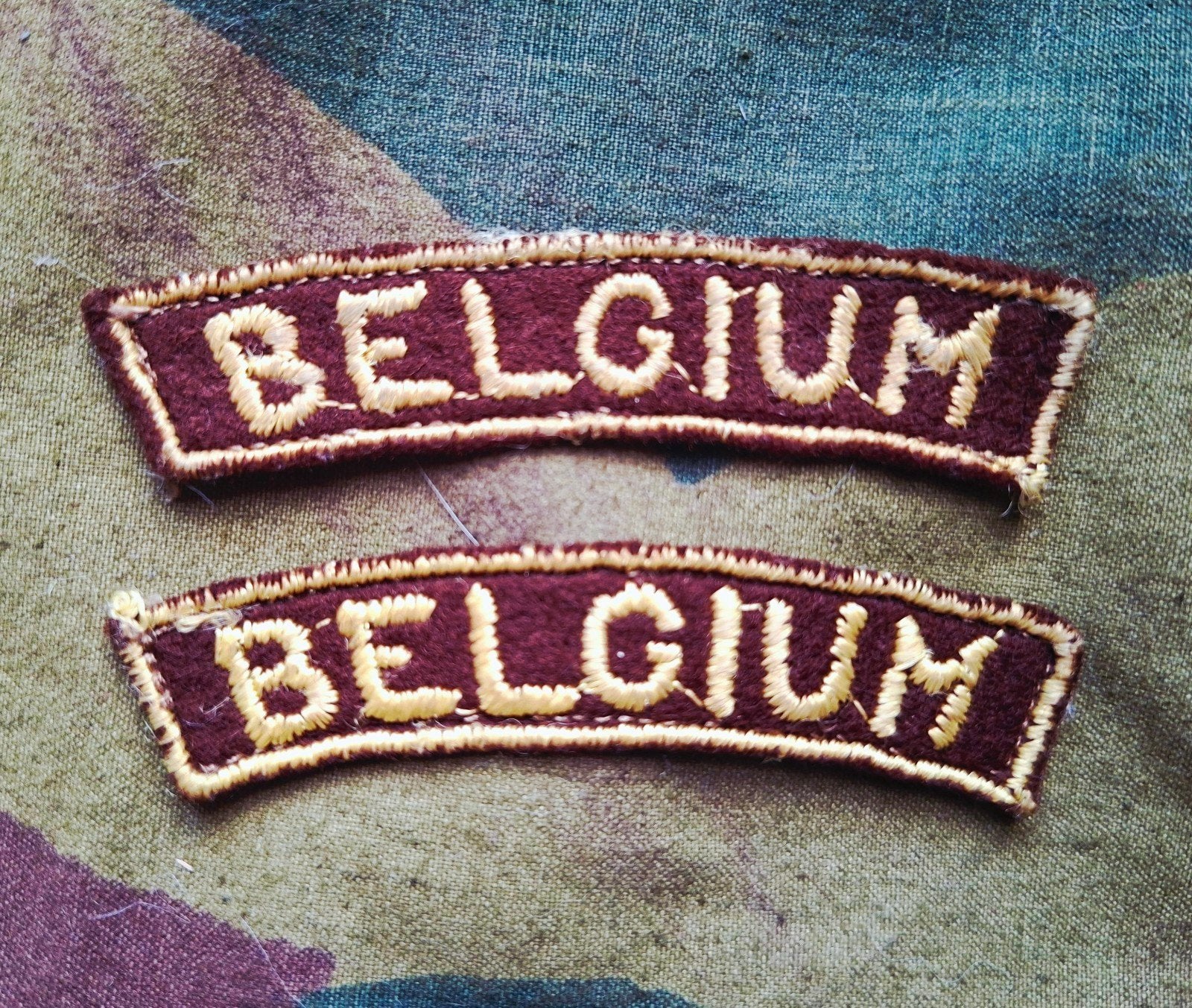PAIRE DE PATCHS ABL BUNC BELGIUM, Enlèvement ou Envoi