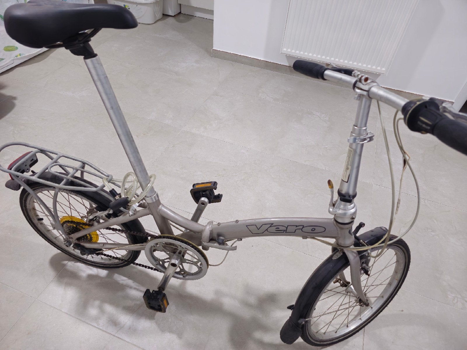 vouwfiets, Fietsen en Brommers, Fietsen | Vouwfietsen, 20 inch of meer, Gebruikt, Velgrem, Versnellingen