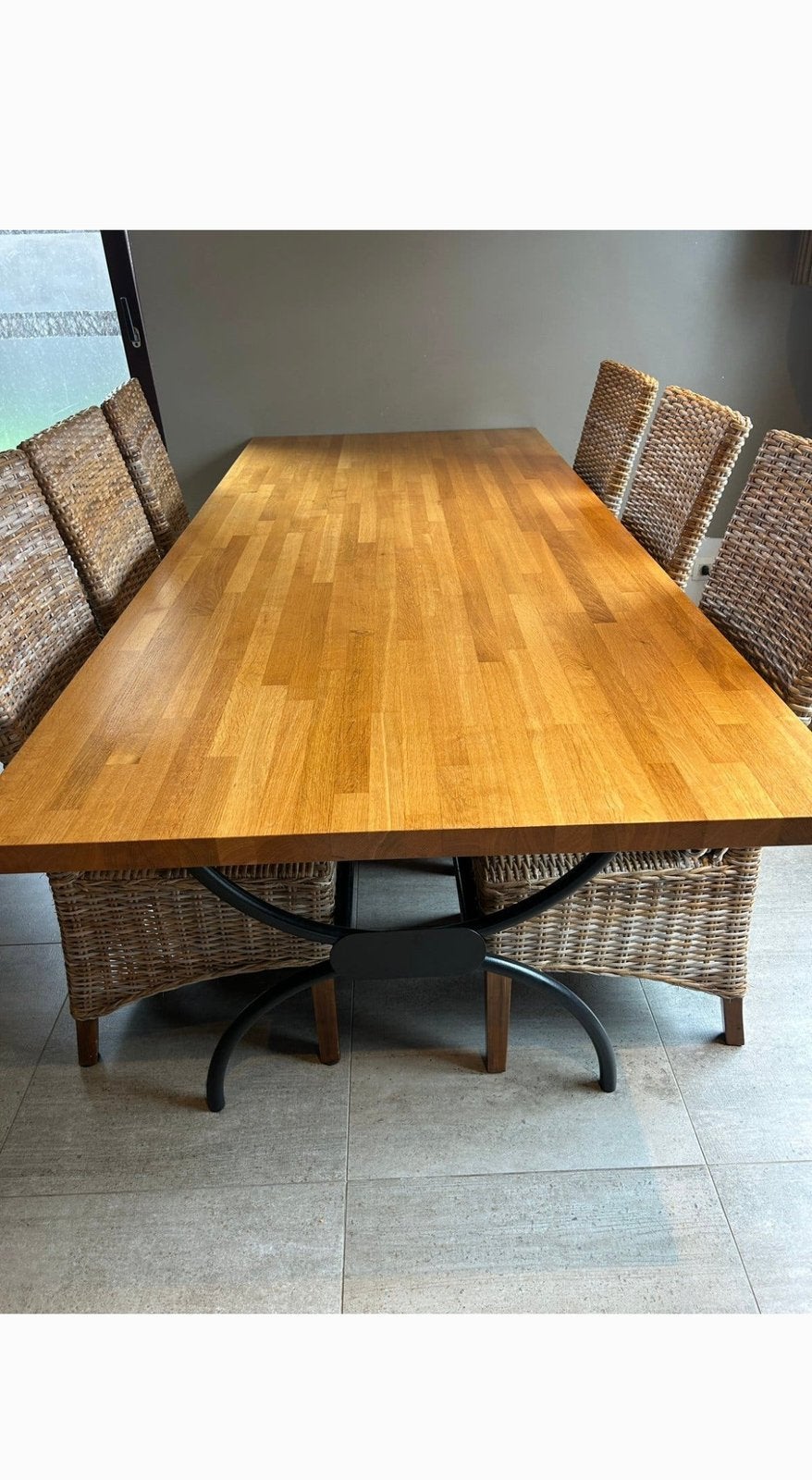 Tafel (Eiken tafel), Ophalen, 100 tot 150 cm, 200 cm of meer, Zo goed als nieuw