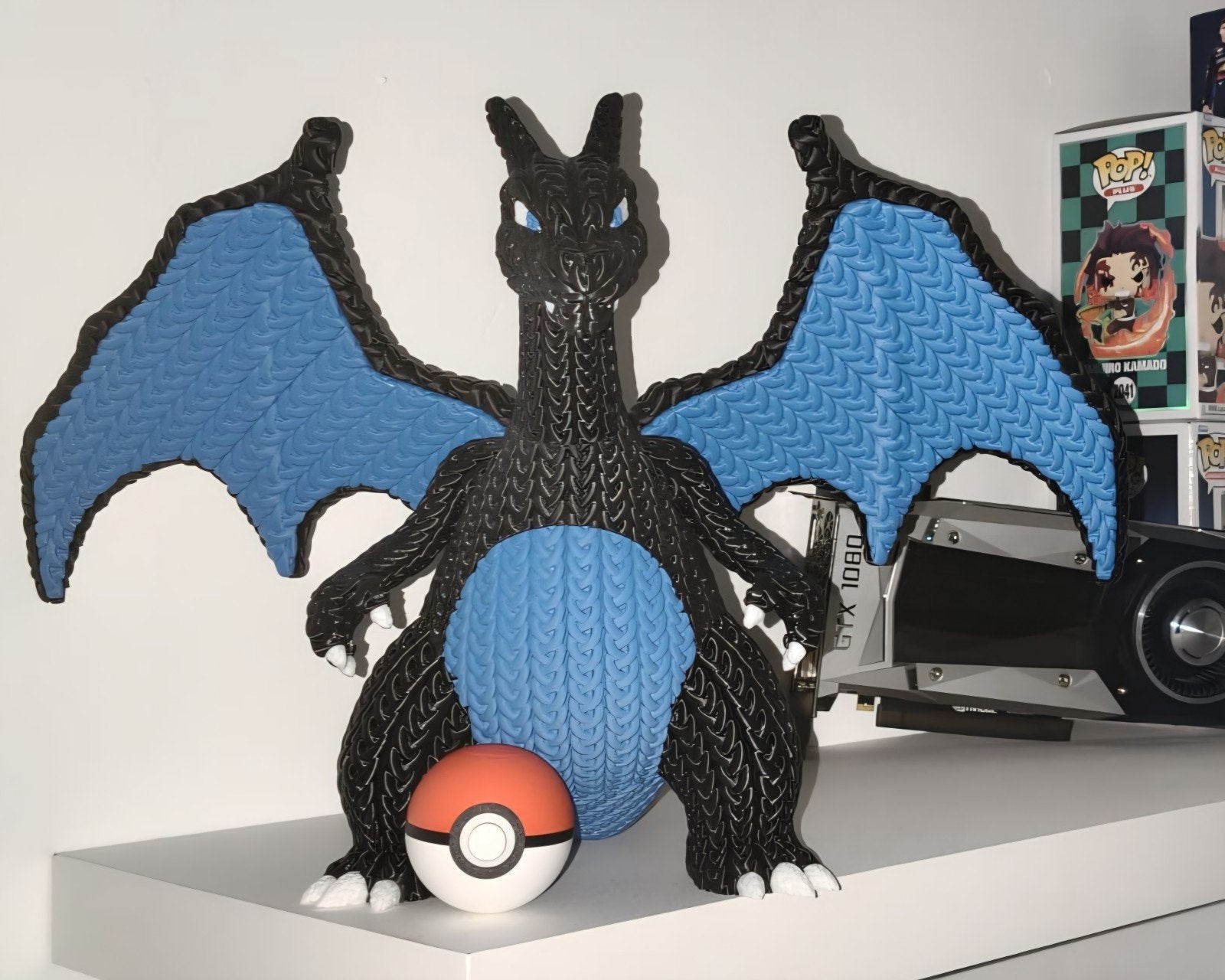 custem made charizard and pokeball