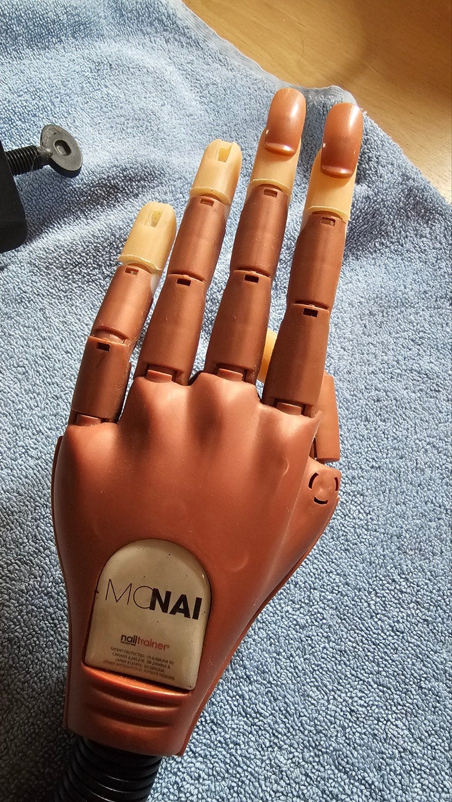 oefenhand nagels, Handtassen en Accessoires, Ophalen, Bruin, Zo goed als nieuw, Accessoires