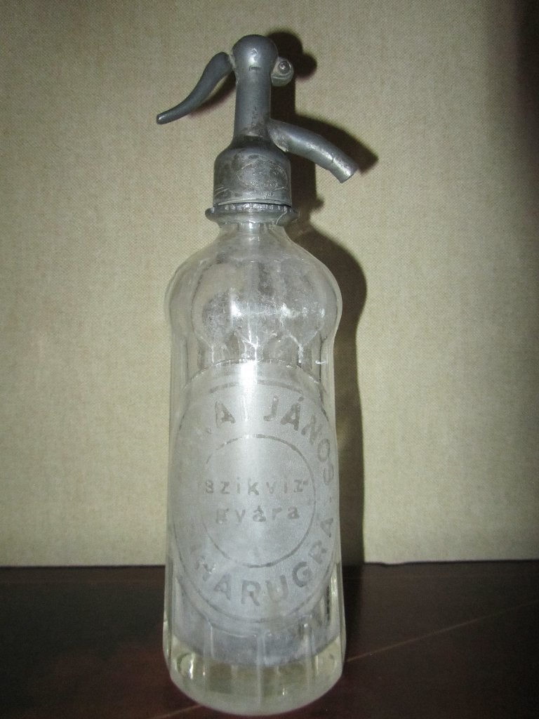 Bouteille siphon eau de Seltz hongroise, 1927!, Enlèvement ou Envoi