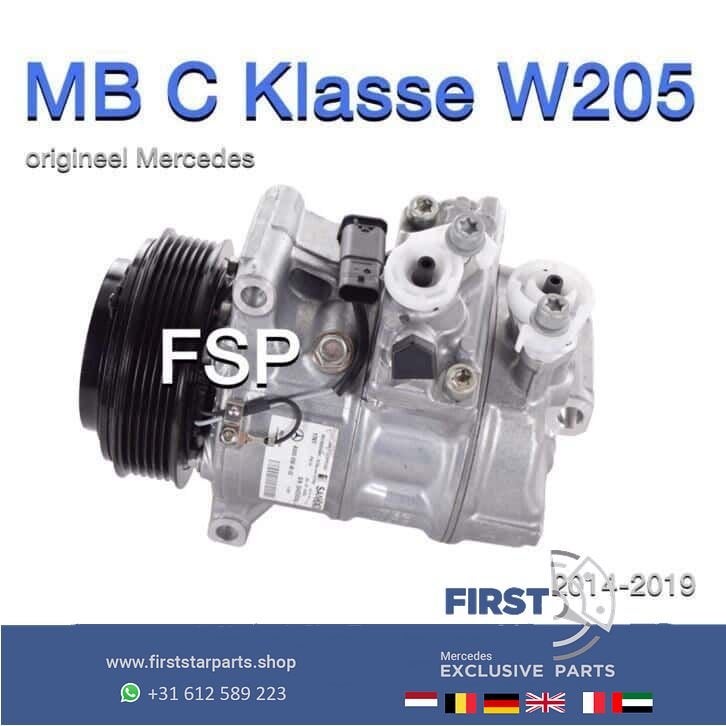 W205 aircopomp Mercedes C Klasse 2014-2019 C205 S205 klima, Auto-onderdelen, Gebruikt, -, -, Ophalen of Verzenden
